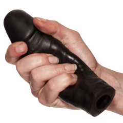 Capa Extensor Peniano em Realistic Skin Preto Realística 16 cm - Aumente seu Pênis em 4 cm Cliff - Mais Prazer