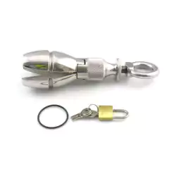 Plug de Castidade Anal com Cadeado Incluso