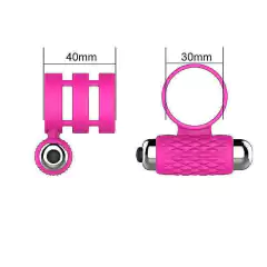 Estimulador Anél Peniano Vibratório Prolongado em Silicone com massageador de Clitóris Adma COCK RING