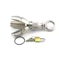 Plug de Castidade Anal com Cadeado Incluso