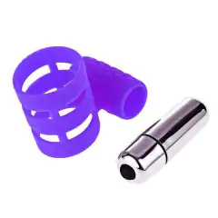 Estimulador Anél Peniano Vibratório Prolongado em Silicone com massageador de Clitóris Adma COCK RING - Mais Prazer