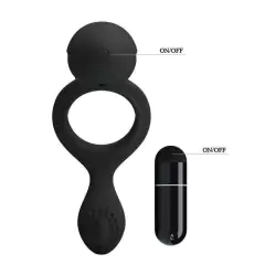 Estimulador Anel Peniano em Silicone com Vibrador - Pretty Love Ethel - comprar online