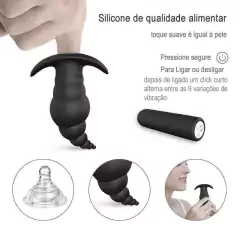 Plug Anal com Vibro Recarregável- Cupid RCT - S-Hande - comprar online