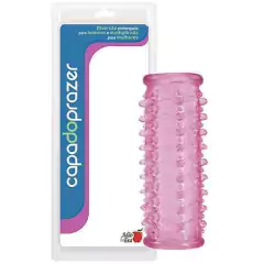 Capa massageadora sem cabeça - 9cm - cor rosa