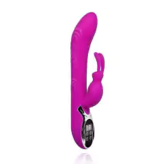 Vibrador com Controle de Temperatura Digital e 12 modos de Vibração - VIBRATOR FEMALE RABBIT