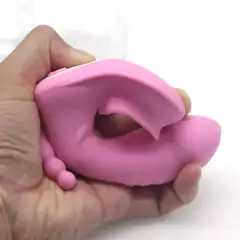 Vibrador com estimulador clitoriano, mini pênis e 7 variações de Vibração Recarregável - SEX MASSAGER Dibe - comprar online