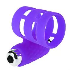 Imagem do Estimulador Anél Peniano Vibratório Prolongado em Silicone com massageador de Clitóris Adma COCK RING