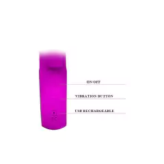 Vibrador com Dupla Estimulação para Ponto G e Clitóris Rabbit Luxo Recarregável em Silicone - PRETTY LOVE Webb
