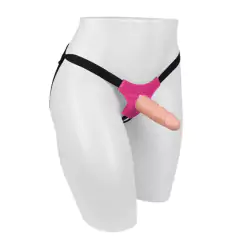 Cinta para prótese peniana realística com ou sem vibro Strap On Universal - Rosa - comprar online