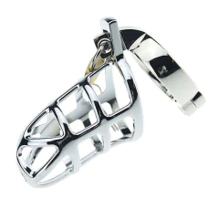 Cinto de Castidade Masculino Vazado com Anel para Base - com Cadeado - comprar online