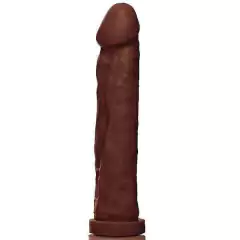 Pênis Realista flexível Gigante - 27,5 x 5,5 cm na cor marrom - comprar online