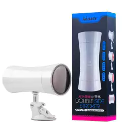 Masturbador Lanterna Vagina e Boca c/ Ventosa Ajustável 7 modos de Vibração - Double Side Stroker
