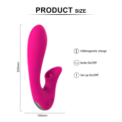 Vibrador para Ponto G/Estimulador língua para Clitóris 12 modos Vibrações - Olivia Pink - comprar online