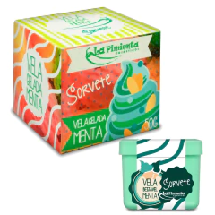 Vela Beijável ICE Sorvete de Menta 50g - La Pimienta
