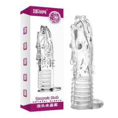 Dragon Clear Sleeve - Capa Formato de Dragão com Anel Testicular Traslucido - comprar online