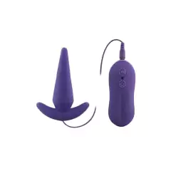 Plug Anal Vibro 10 velocifdades e Controle - Coleção Aphrodisia - Pink