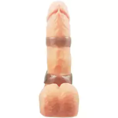 Estimulador Anel Peniano c/ Vibro Meio Corpo Formato de Cunha - 11 cm - Mais Prazer