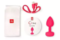 Plug Anal em silicone Gplug Small - Neon Rose - FT London