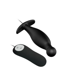 Plug Anal Anatômico com Vibro 12 Níveis de Vibração e Controle Remoto - PRETTY LOVE na internet