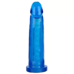 Pênis em Jelly Super Macio e Flexível Azul 15 x 3,5 CM