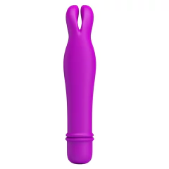 Mini Vibrador com Orelhas de Coelho e 10 Modos de Vibração - PRETTY LOVE ELVIRA