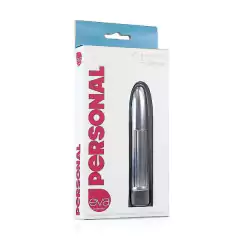 Vibrador Personal multivelocidades cor prata/cromado - 13cm, à prova d'água