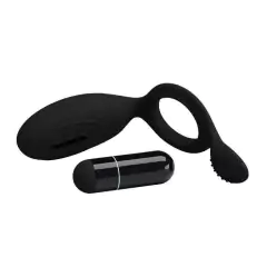 Estimulador Anel Peniano em Silicone com Vibrador - Pretty Love Ethel - Mais Prazer