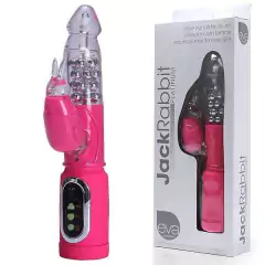 Vibrador Rotativo 2 motores PLATINUM 3 velocidades. resistente a água. rosa. 25cm