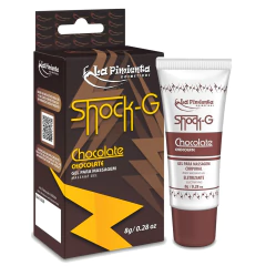 Vibrador Líquido Shock-G Chocolate - La Pimienta - 8g Excita Esquenta e Vibra