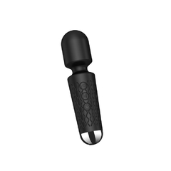 Mini Varinha Mágica Preta 20 Modos de Vibração e 8 níveis de velocidade Recarregável - comprar online