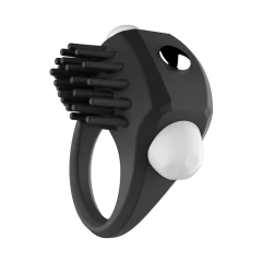Anel Peniano Vibratório com Cerdas Massageadoras - VIBRATING COCK RING YI LIAN
