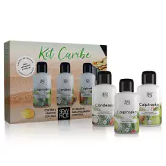 KIT CARIBE - 3 ÓLEOS BEIJÁVEiS PARA MASSAGEM CORPORAL