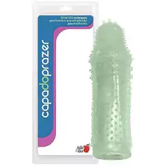 Capa para o pênis em silicone 14cm - fosforescente - comprar online