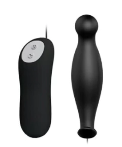 Plug Anal Anatômico com Vibro 12 Níveis de Vibração e Controle Remoto - PRETTY LOVE - comprar online