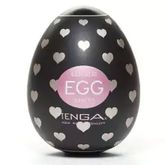 Tenga Egg Lovers (Ovo masturbador com textura corações) - Mais Prazer