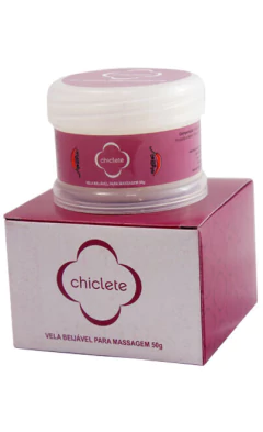 Vela para massagem Beijável aroma CHICLETE 50G - Chillies