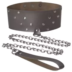 Imagem do Coleira para BDSM Scandal em couro sintético com guia