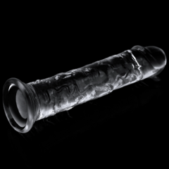 Imagem do Pênis Realístico Transparente com Ventosa em Jelly TPE 17 cm - 7" - LOVETOY CLEAR DILDO