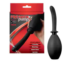 Ducha intima em Silicone Preta Com Haste De 13Cm Reto - comprar online