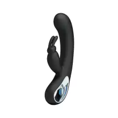 Vibrador com Dupla Estimulação para Ponto G e Clitóris Rabbit Luxo Recarregável em Silicone - PRETTY LOVE Webb - loja online