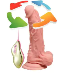GARRETT REALISTIC COCK Pênis Rotativo Dançante Recarregável 19,5 cm com 3 Modos de Vibração na internet