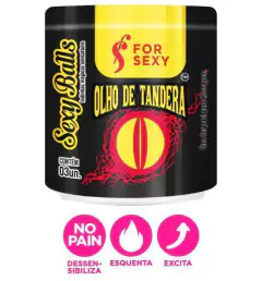 Sexy Balls - Bolinha Mágica Olho de Tandera Funcional Dessensibilizante e Excitante p/ Sexo Anal c/ 3 unidades - For Sexy