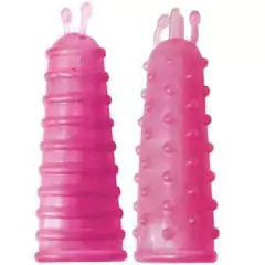 Dedeiras massageadoras em silicone diversas cores Jogo com 2 - Mais Prazer