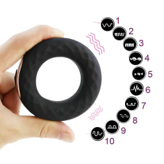 Cock Ring Anel Peniano Ruber - Vibro Recarregável 10 vibrações - loja online