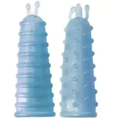 Dedeiras massageadoras em silicone diversas cores Jogo com 2