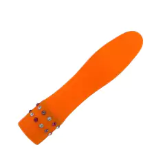 Vibrador Multi-Uso Laranja - Estimulador Vaginal e Anal - Toque Aveludado com 12 cm na internet