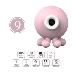 Imagem do Massageador de Clitóris com sucção Recarregavél - Octopi