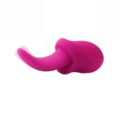Vibrador feminino boca com língua em silicone - Recarregável 10 vibrações Aphrodisia