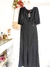 Vestido Valentina Preto - Fah Dias Moda Evangélica