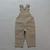 Jardinero de gabardina beige - comprar online